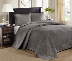 Vancouver Dark Gray King 3-Piece Bedspread Set -Northlight Sales Store 810523208 810523234 810523244 810523253 1 1