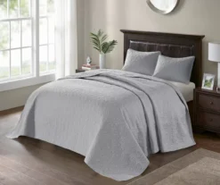 Vancouver Gray Queen 3-Piece Bedspread Set -Northlight Sales Store 810523211 810523237 810523247 810523256 3