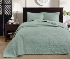 Vancouver Seafoam Queen 3-Piece Bedspread Set