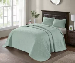 Vancouver Seafoam Queen 3-Piece Bedspread Set -Northlight Sales Store 810523213 810523238 810523248 810523258 3