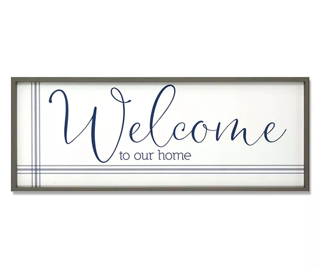 "Welcome" Framed Wall Art 3 "Welcome" Framed Wall Art