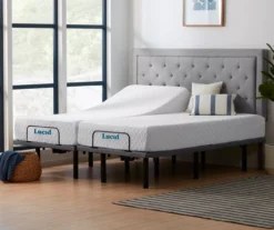 10" Split King Medium Memory Foam Mattress & Adjustable Bed Base Set