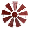 22.05" Red Metal Windmill Wheel Wall Decor 1 22.05" Red Metal Windmill Wheel Wall Decor -Northlight Sales Store 810528353 1