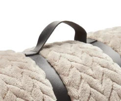 Tan Zigzag-Embossed Velvet King Blanket -Northlight Sales Store 810531017 810617578 3 1