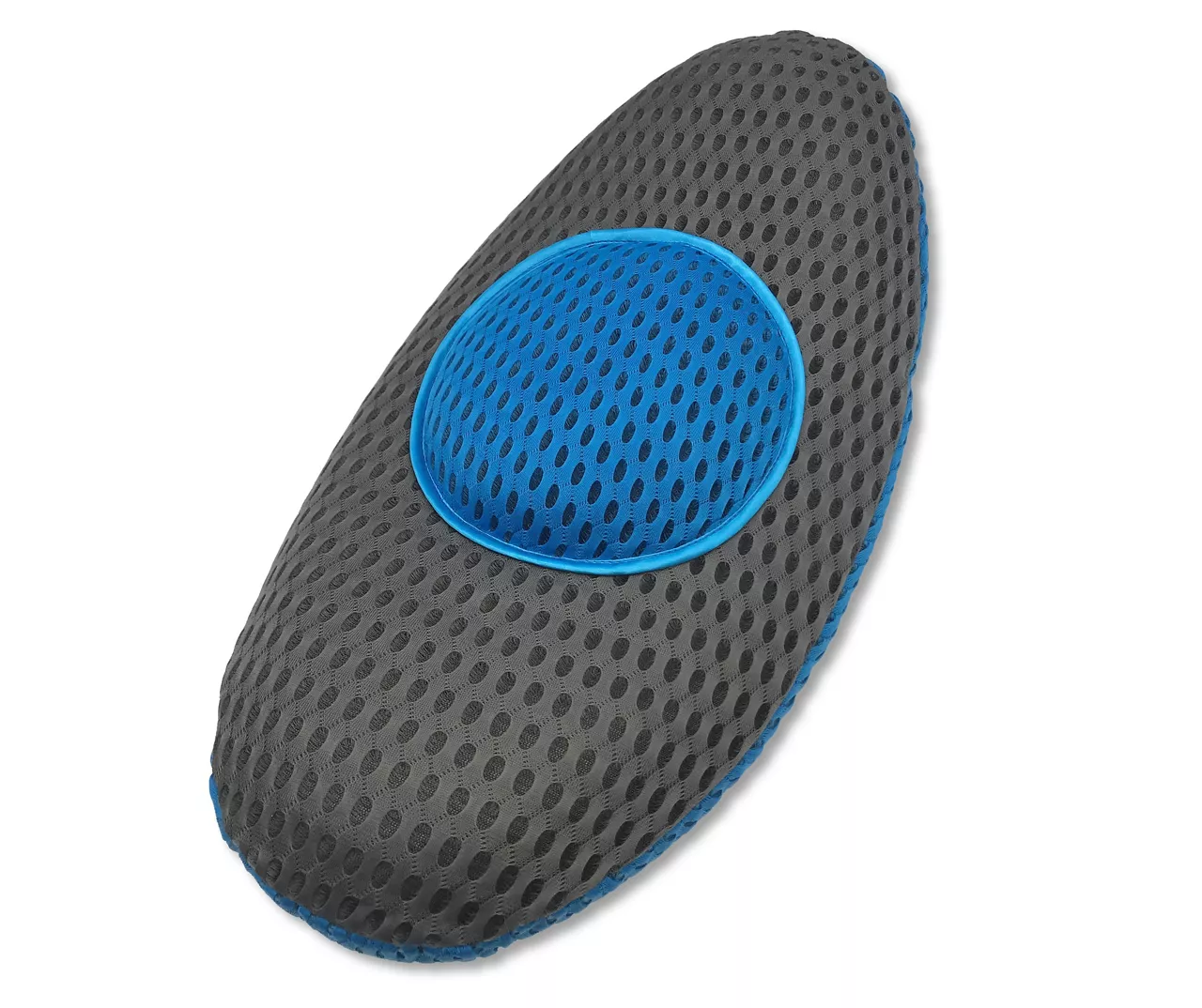 Charcoal & Blue Comfy Curve Back Support Pillow 4 Charcoal & Blue Comfy Curve Back Support Pillow - Image 2