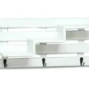 White Tiered Slat Wall Shelf With 3 Hooks -Northlight Sales Store 810534511