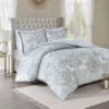 Lian Blue Full/Queen 3-Piece Reversible Duvet Cover Set -Northlight Sales Store 810538031 810538032 1 1
