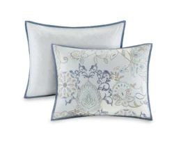 Lian Blue Full/Queen 3-Piece Reversible Duvet Cover Set -Northlight Sales Store 810538031 810538032 4 1