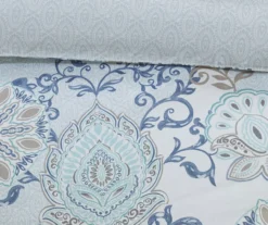 Lian Blue King/California King 3-Piece Reversible Duvet Cover Set -Northlight Sales Store 810538031 810538032 5