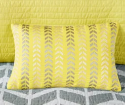 Darcy Yellow Chevron Full/Queen 5-Piece Duvet Cover Set -Northlight Sales Store 810538039 810538040 810538044 8