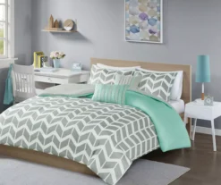 Darcy Yellow Chevron Duvet Cover Set -Northlight Sales Store 810538041 810538042 810538043 1
