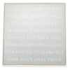 "Always Be Honest" Gray Framed Canvas