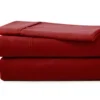 Red Rhubarb Microfiber Twin 3-Piece Sheet Set