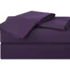 Dark Purple Microfiber King 4-Piece Sheet Set -Northlight Sales Store 810541810