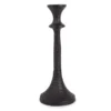 Black Hammered Metal Taper Candle Holder, (12") -Northlight Sales Store 810541853