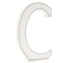 Monogram Gray Wash Tabletop Letter Plaque 34 Monogram Gray Wash Tabletop Letter Plaque -Northlight Sales Store 810544005 1
