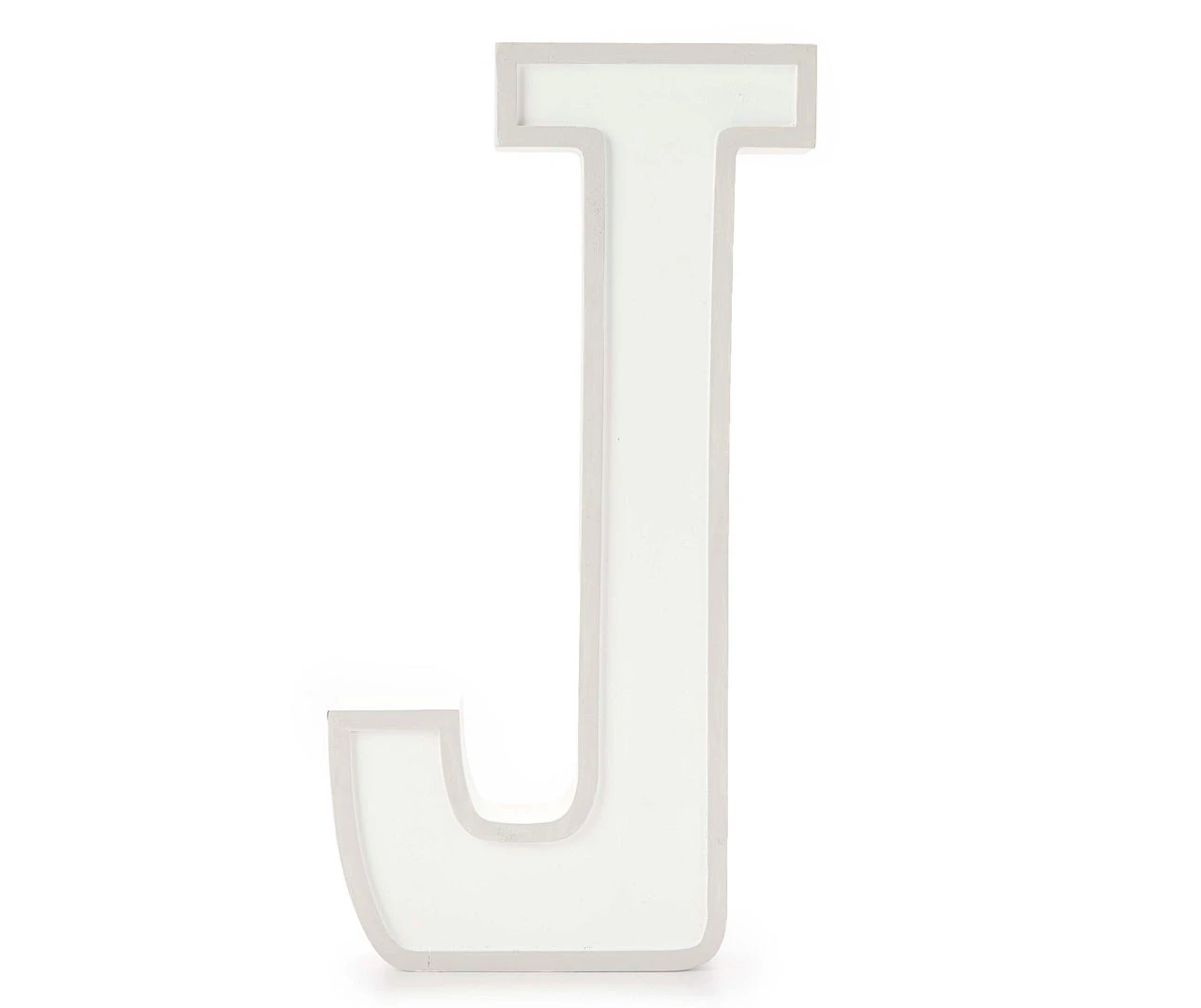 Monogram Gray Wash Tabletop Letter Plaque 6 Monogram Gray Wash Tabletop Letter Plaque - Image 4