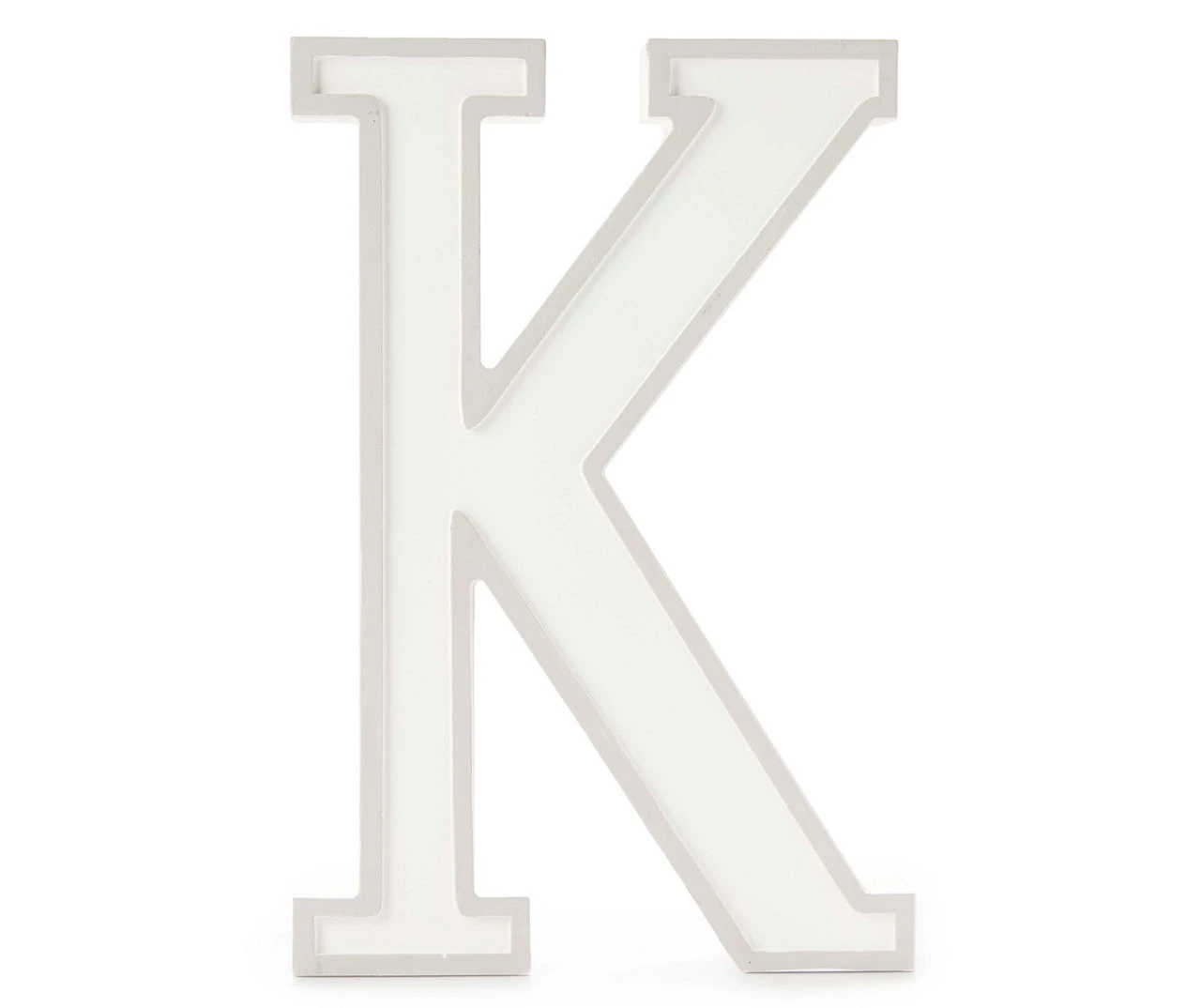 Monogram Gray Wash Tabletop Letter Plaque 5 Monogram Gray Wash Tabletop Letter Plaque - Image 3