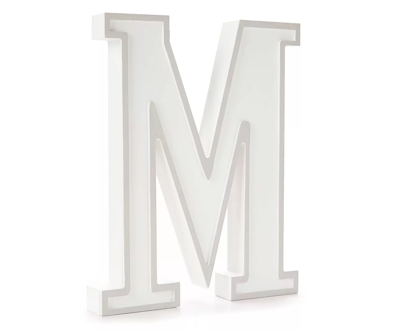 Monogram Gray Wash Tabletop Letter Plaque 11 Monogram Gray Wash Tabletop Letter Plaque - Image 9