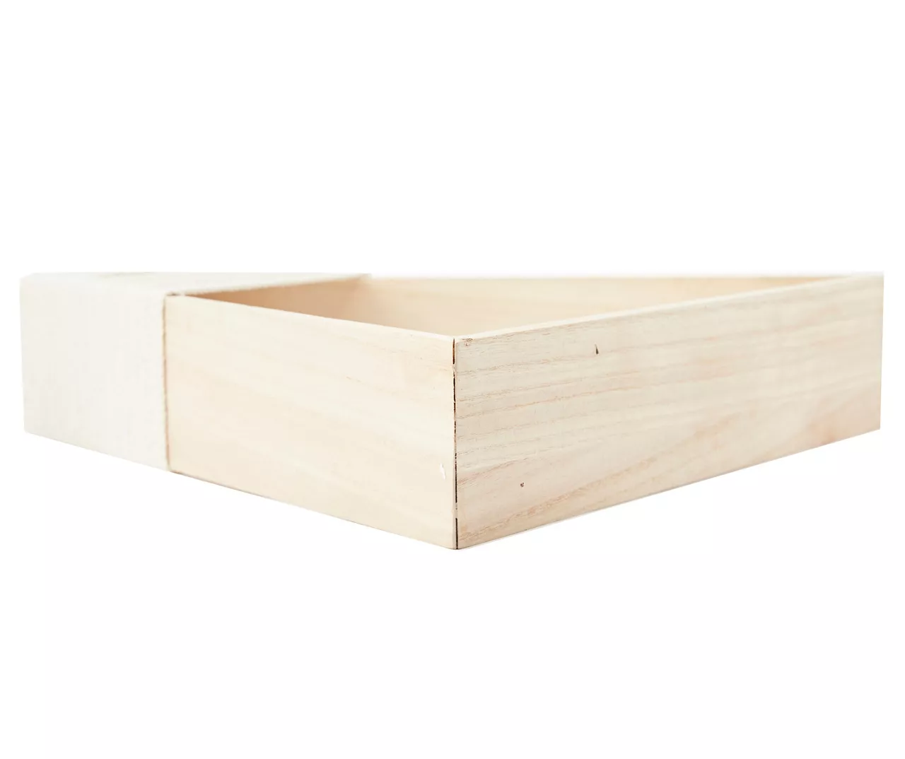 Light Brown & White Wood & Yarn 1 Triangle Wall Decor 4 Light Brown & White Wood & Yarn 1 Triangle Wall Decor - Image 2