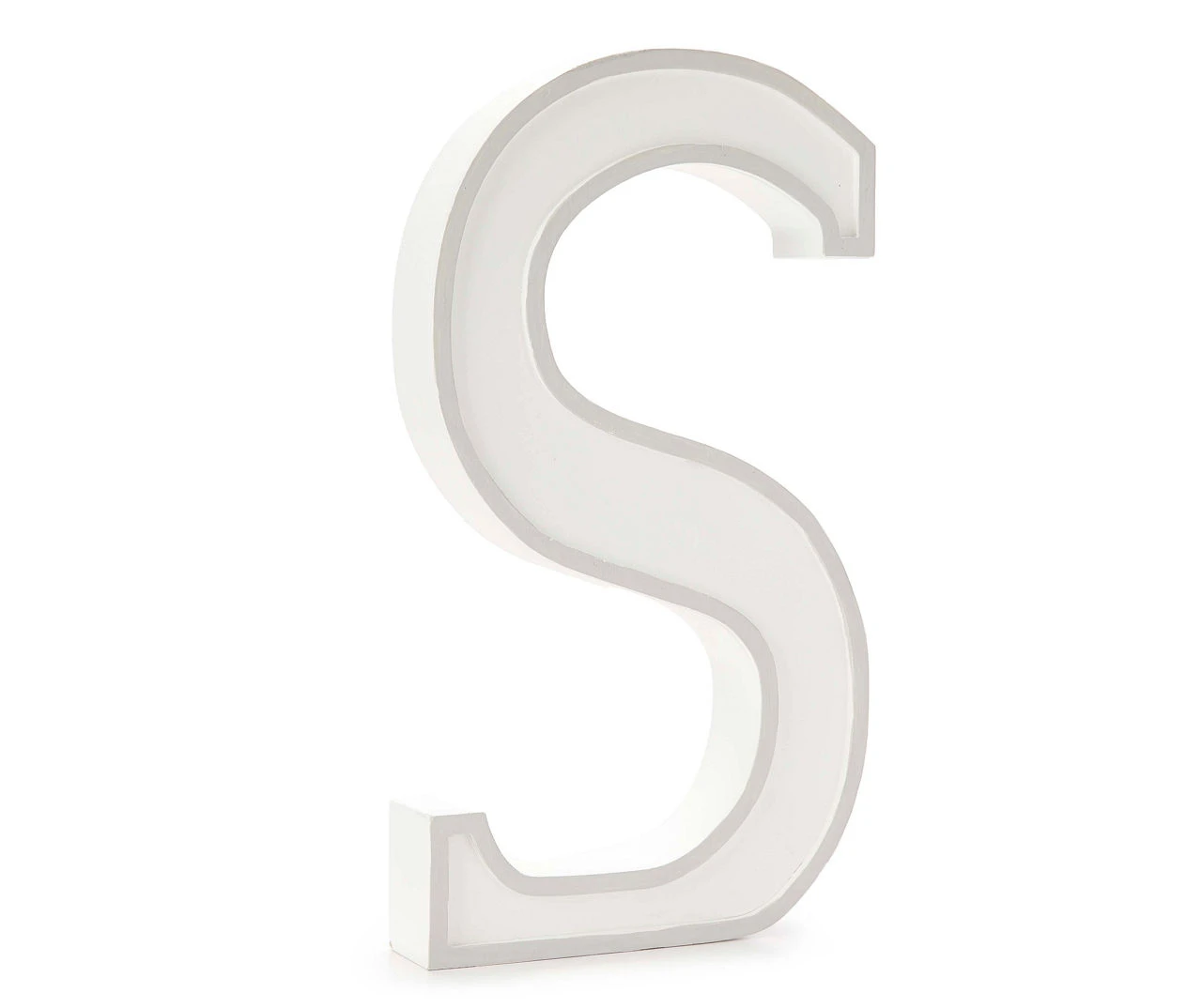 Monogram Gray Wash Tabletop Letter Plaque 9 Monogram Gray Wash Tabletop Letter Plaque - Image 7