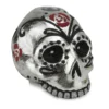 Silver Sugar Skull Taper Candle Holder -Northlight Sales Store 810545700