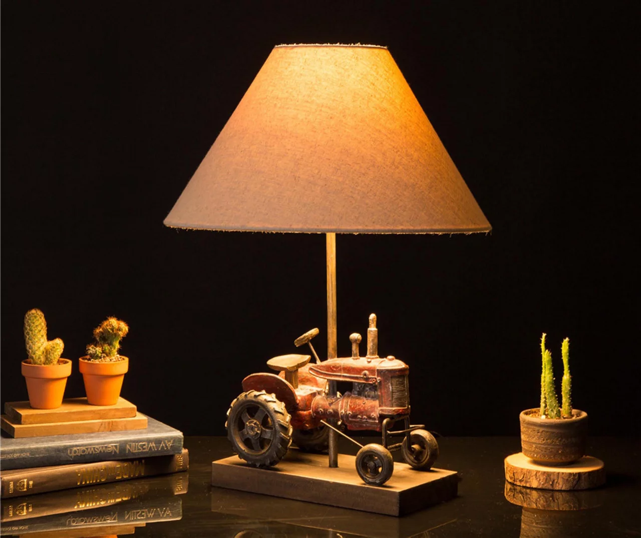 Brown Tractor Truck Table Lamp 7 Brown Tractor Truck Table Lamp - Image 5