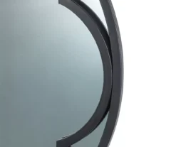 Black Quatrefoil-Accent Round Wall Mirror, (23.62") -Northlight Sales Store 810546448 4