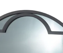 Black Quatrefoil-Accent Round Wall Mirror, (23.62") -Northlight Sales Store 810546448 6