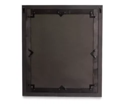 Brown Whitewash Windowpane Farmhouse Wall Mirror, (31.5") -Northlight Sales Store 810546450 3