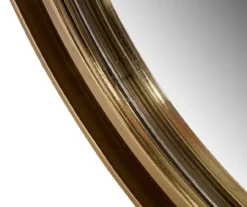 Gold Open-Border Round Wall Mirror, (24") -Northlight Sales Store 810546452 4