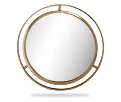 Gold Open-Border Round Wall Mirror, (24") -Northlight Sales Store 810546452 9