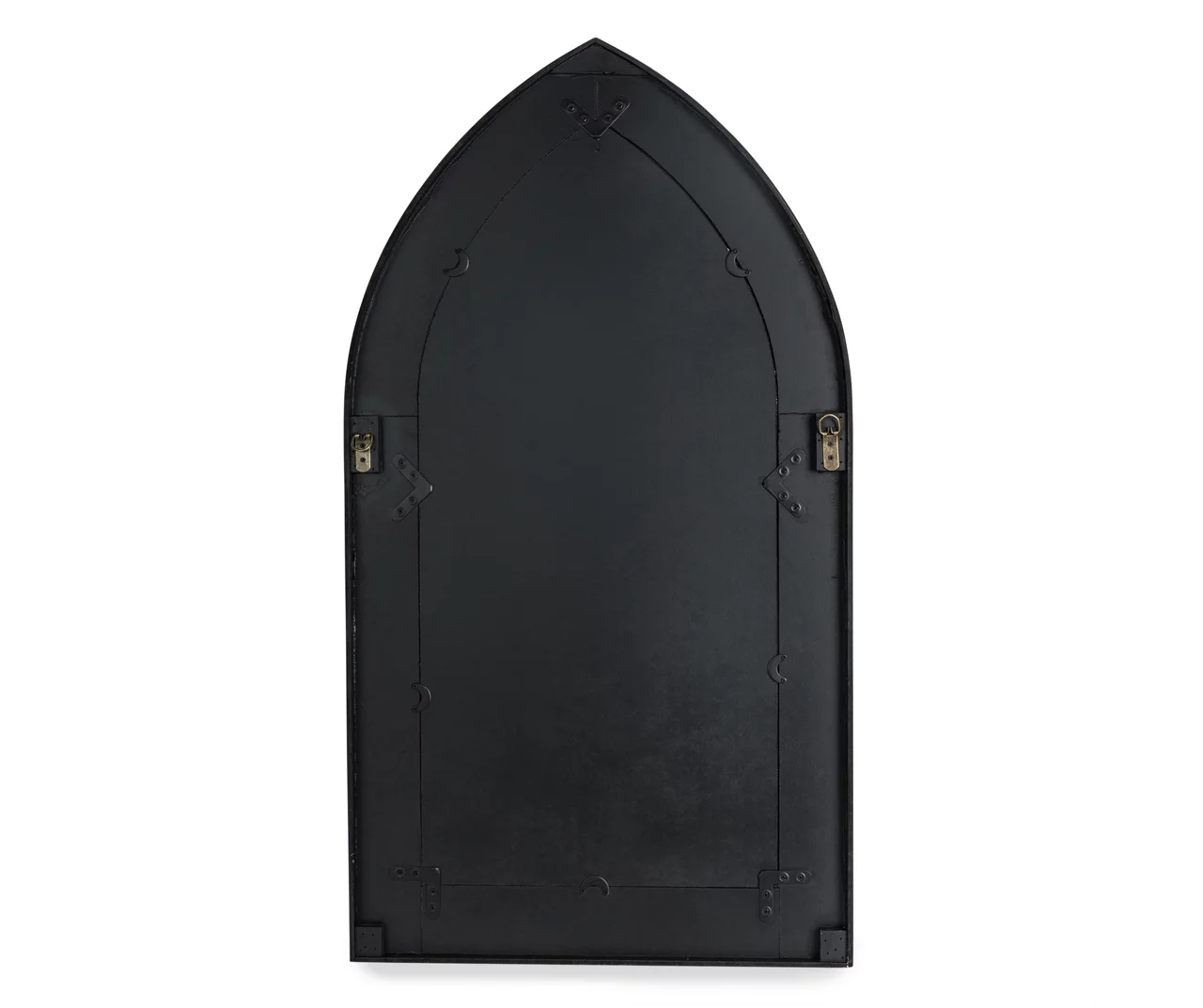 White Arching Windowpane Wall Mirror, (40.16") 11 White Arching Windowpane Wall Mirror, (40.16") - Image 9