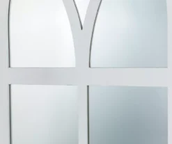 White Arching Windowpane Wall Mirror, (40.16") 18 White Arching Windowpane Wall Mirror, (40.16") -Northlight Sales Store 810546460 6