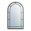 Black Rounded Arch Wall Mirror, (33.07") -Northlight Sales Store 810546462 1