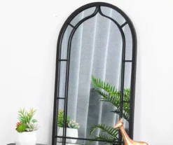 Black Rounded Arch Wall Mirror, (33.07") -Northlight Sales Store 810546462 11