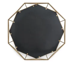 Gold Octagon Geometric-Border Wall Mirror, (28.15") 12 Gold Octagon Geometric-Border Wall Mirror, (28.15") -Northlight Sales Store 810546468 3