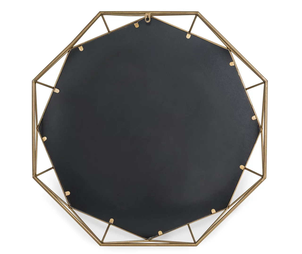 Gold Octagon Geometric-Border Wall Mirror, (28.15") 5 Gold Octagon Geometric-Border Wall Mirror, (28.15") - Image 3