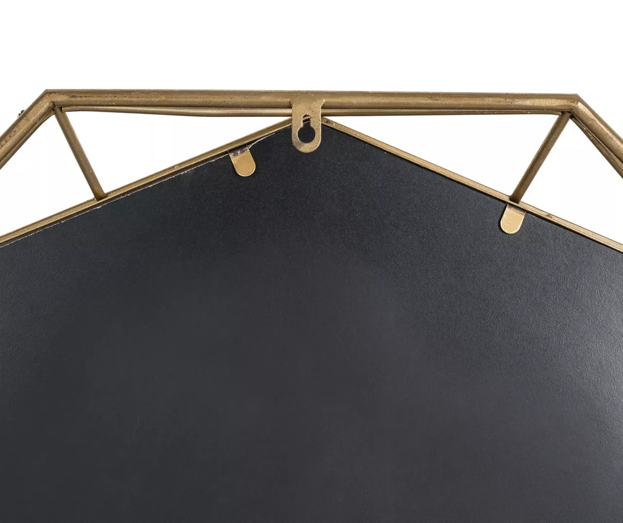 Gold Octagon Geometric-Border Wall Mirror, (28.15") 6 Gold Octagon Geometric-Border Wall Mirror, (28.15") - Image 4