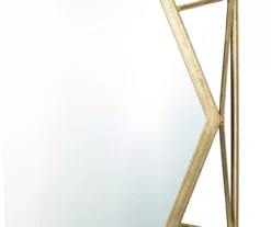 Gold Octagon Geometric-Border Wall Mirror, (28.15") 15 Gold Octagon Geometric-Border Wall Mirror, (28.15") -Northlight Sales Store 810546468 6
