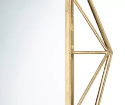 Gold Octagon Geometric-Border Wall Mirror, (28.15") 16 Gold Octagon Geometric-Border Wall Mirror, (28.15") -Northlight Sales Store 810546468 7