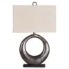 Antique Silver-Finish Saria Modern Table Lamp