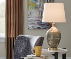 Gray & Gold Jemarie Glass Table Lamp 9 Gray & Gold Jemarie Glass Table Lamp -Northlight Sales Store 810546701 4