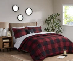 Red Buffalo Plaid Rochester Reversible Comforter Set -Northlight Sales Store 810547533 810547534 810547687 810547688 810547689 5