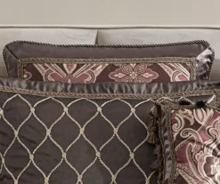 Red & Espresso Paisley & Arabesque Brackley Comforter Set -Northlight Sales Store 810547758 3
