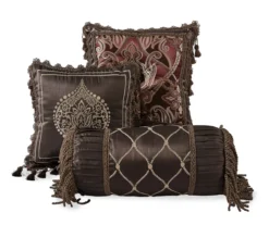 Red & Espresso Paisley & Arabesque Brackley Comforter Set -Northlight Sales Store 810547758 4