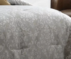 Gray & Gold Damask Lantana Comforter Set -Northlight Sales Store 810547760 5