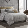 Gray & Gold Damask Lantana Comforter Set -Northlight Sales Store 810547761