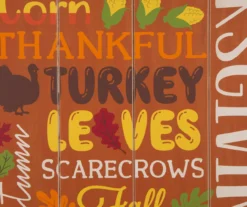 Colorful Thanksgiving Sentiments Hanging Wall Decor -Northlight Sales Store 810547799 4