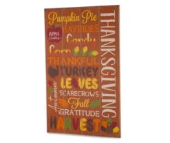 Colorful Thanksgiving Sentiments Hanging Wall Decor -Northlight Sales Store 810547799 6